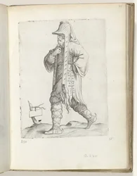 Homme avec une barbe (Diversarum gentium nostrae aetatis habitus)