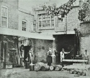 231-235 Kings Road : élévation arrière, Londres, 1890