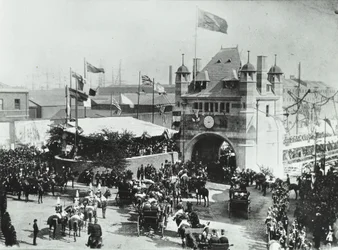 Blackwall Tunnel : carrosses à cheval passant par l