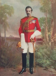 Brigadier-Général Douglas M. B. H., comte de Dundonald. Commandant une brigade montée en Afrique du Sud
