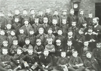 École de Chaucer Street: groupe de garçons, 1895