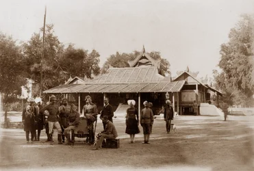 Maison du chef, Mandalay, vers 1886
