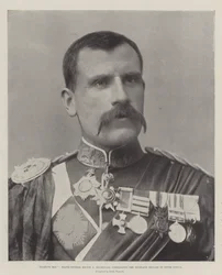 Fighting Mac, major-général Hector A Macdonald, commandant la brigade des Highlands en Afrique du Sud