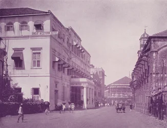 Great Western Hotel et rue Apollo, Bombay