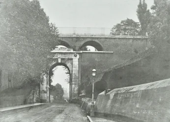 Arc de Highgate, pont de la route Archway : vue générale du vieux pont, 1896