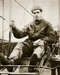 Son vol intrépide montra la voie (photogravure)