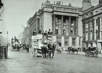 Omnibus à chevaux à Waterloo Place, 1895