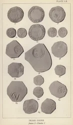 Pièces irlandaises, Jacques I, Charles I