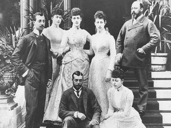 Le roi Édouard et sa famille