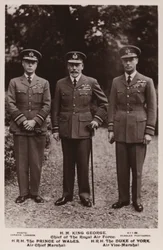 Le roi George V, le prince de Galles et le duc d