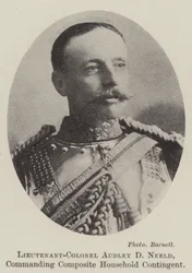 Lieutenant-colonel Audley D Neeld, commandant le contingent composite de la maison