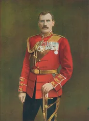 Maj.-Général Hector A. MacDonald commandant la 3e brigade (Highland) avec Lord Methuen