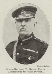 Major-Général T Kelly-Kenny, commandant la sixième division