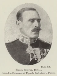 Major Martyr, DSO, second en commandement des forces du protectorat de l