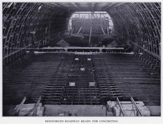 Tunnel de Mersey: Chaussée Renforcée prête pour le Bétonnage