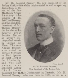 M. H Leonard Brassey, nouveau président du Jockey Club