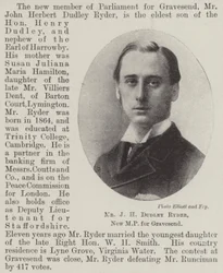 M. J H Dudley Ryder, nouveau député pour Gravesend