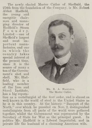 M. R A Hadfield, le maître coutelier