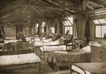 Une des chambres, Donington Hall, illustration de Prisonniers allemands en Grande-Bretagne