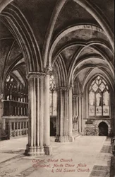 Oxford, Cathédrale de Christ Church, Aile nord du chœur, Ancienne église saxonne