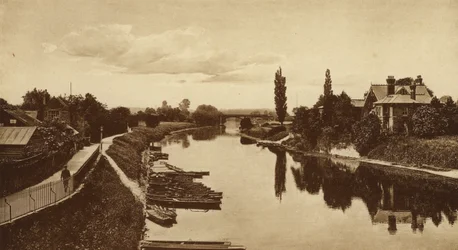 La rivière Wye depuis le pont, Hereford