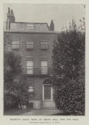 Ancienne maison de Ruskin à Herne Hill, maintenant à vendre