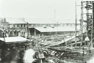 Chantier naval Samuda, Londres, 1863