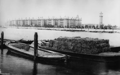 Hôpital St Thomas, Albert Embankment, fin du 19ème siècle