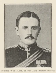 Chirurgien T H Parke, du service médical de l