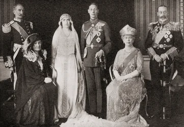 La famille royale britannique au mariage du duc et de la duchesse d