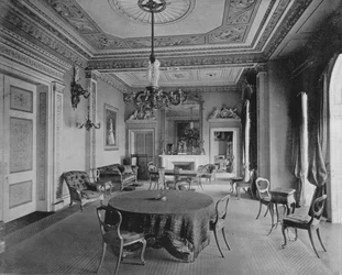 Salle du conseil à Osborne (photo n/b)