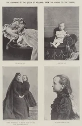 Le couronnement de la reine de Hollande, du berceau au trône