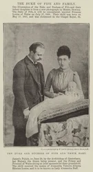 Le duc et la duchesse de Fife et leur bébé