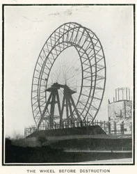 La Grande Roue à Earls Court, Londres; de The Sphere, 13 avril 1907