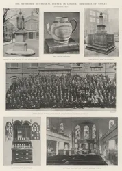 Le conseil œcuménique méthodiste à Londres, mémoriaux de Wesley