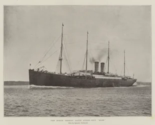 Le paquebot Elbe de la North German Lloyd