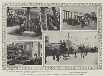 La tournée coloniale royale, le duc et la duchesse de Cornouailles et York à Melbourne et Ballarat