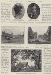 La visite royale au palais de Blenheim, 28 novembre 1896