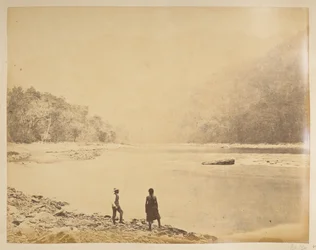 La Teesta à Bheerkotee. Vues de Darjeeling. Années 1870