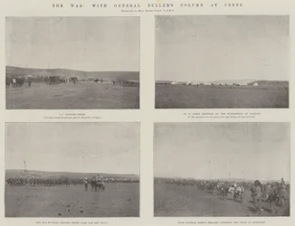 La guerre, avec la colonne du général Buller à Frere