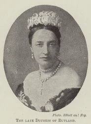 La défunte duchesse de Rutland