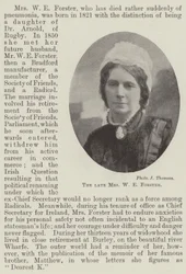 Feu Mme W E Forster