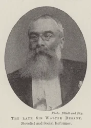 Le défunt Sir Walter Besant, romancier et réformateur social