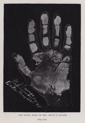 La main droite du Révérend Minot J Savage