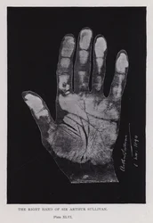 La main droite de Sir Arthur Sullivan