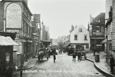 Three Tuns Old Kings Head, Surrey Street, Croydon: vue générale, 1885