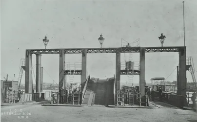 Vue du ferry de Woolwich, 1896
