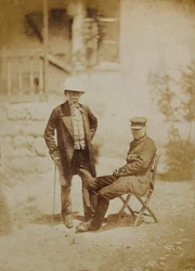 Vicomte Gough et Général Sir W. Codrington au QG de Sébastopol