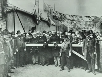 Westferry Road: libération de la route du péage, 1885