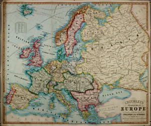 Carte colorée de l